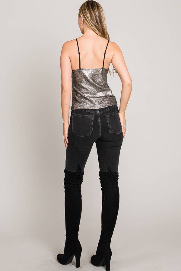 Silver Shimmer Cami Tank