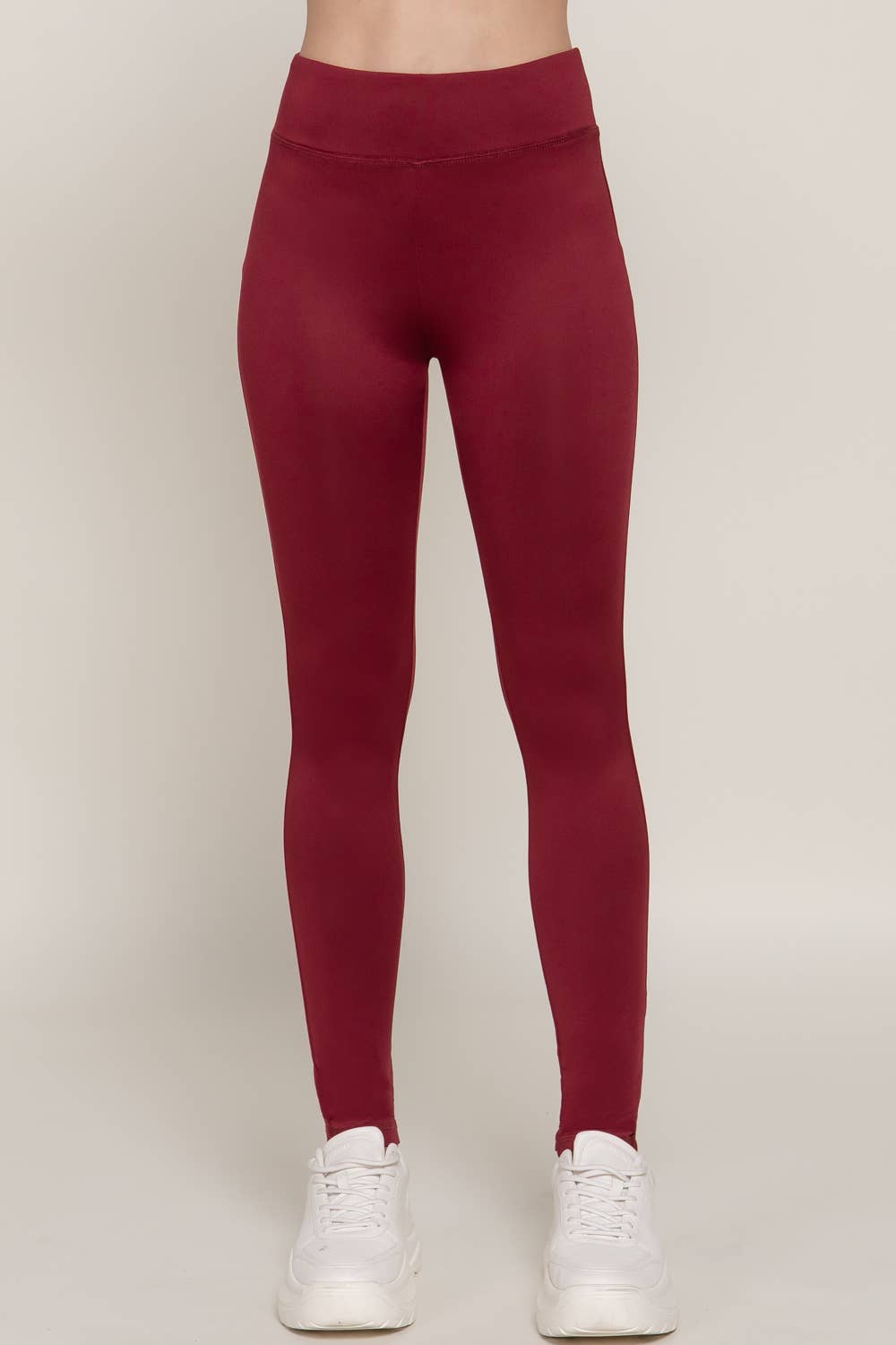 Workout Ankle Length Leggings: Light Khaki