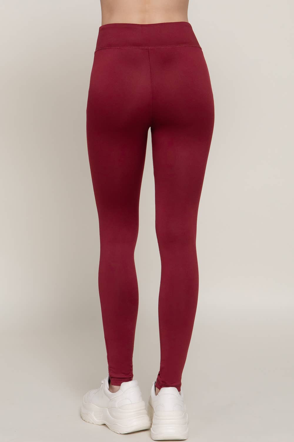 Workout Ankle Length Leggings: Light Khaki